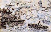 Paul Signac Rotterdam-s tug oil painting